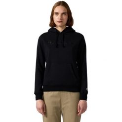 Bluza damska Champion Hooded Sweatshirt czarna 118379 KK001. Czarne bluzy sportowe Champion, s, bez wzorów, z bawełny, bez kaptura. Za 199.00 zł.