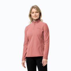 Bluza trekkingowa damska Jack Wolfskin Taunus Hz. Czerwone bluzy Jack Wolfskin, bez wzorów, bez kaptura. Za 199.99 zł.