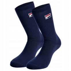 Skarpety tenisowe Fila Performance Sport 2P. Niebieskie skarpety Fila, bez wzorów, z bawełny. Za 36.00 zł.