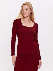 Max Mara Leisure Bluzka Timore 2333660334 Bordowy Regular Fit. Czerwone bluzki Max Mara Leisure, xs, bez wzorów, z wiskozy, bez kołnierzyka, bez ramiączek. Za 429.99 zł.