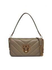 Pinko Torebka Love Click Baguette Mini AI 23-24 PLTT 100068 A136 Beżowy. Brązowe torebki klasyczne Pinko, bez wzorów, ze skóry, bez dodatków. Za 1,519.00 zł.