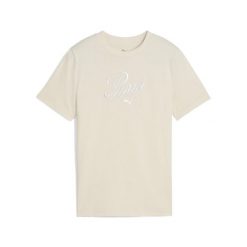 Młodzieżowa koszulka Essentials Script PUMA Alpine Snow White. Biała bluzki Puma, m, bez wzorów, młodzieżowe, bez kołnierzyka, bez ramiączek. Za 66.99 zł.