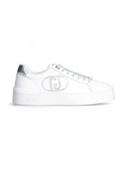 Liu Jo Skórzane sneakersy w kolorze białym rozmiar: 40. Białe trampki Liu Jo, bez wzorów, z materiału, bez zapięcia. Za 395.31 zł.