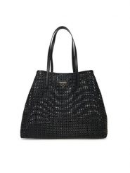Guess Torebka Brigitta HWWZ72 06240 Czarny. Czarne shopper Guess, z aplikacjami, ze skóry, bez dodatków. Za 799.99 zł.