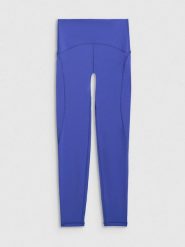 4F Legginsy sportowe w kolorze niebieskim rozmiar: M. Niebieskie legginsy 4f, m, bez wzorów, z materiału, z podwyższonym stanem, outdoorowe. Za 127.65 zł.