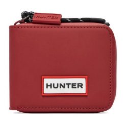 Portfel Hunter. Czerwone portfele Hunter, bez wzorów. Za 59.99 zł.