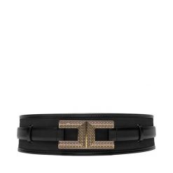 Pasek Damski Elisabetta Franchi. Czarne paski Elisabetta Franchi, bez wzorów. Za 869.99 zł.