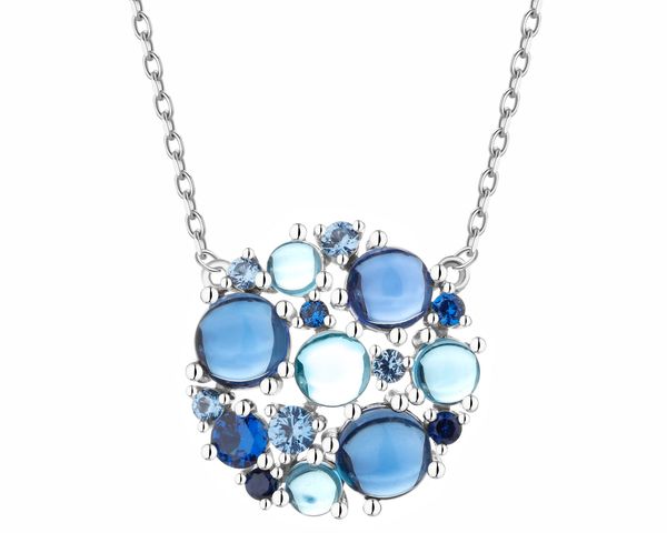 Naszyjnik srebrny z cyrkoniami. Szare naszyjniki Apart, z cyrkonią, srebrne. Za 269.00 zł.