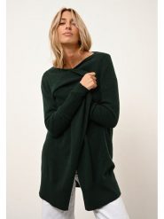 Just Cashmere Kaszmirowy kardigan "Brooke" w kolorze ciemnozielonym rozmiar: XL. Zielone kardigany Just Cashmere, xl, bez wzorów, z kaszmiru. Za 500.99 zł.