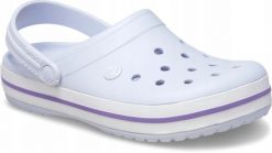Crocs Damskie Buty Chodaki Klapki Crocband 11016 Clog. Białe klapki Crocs, bez wzorów, z materiału, bez obcasa. Za 199.99 zł.