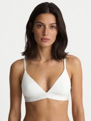 Guess Biustonosz bezfiszbinowy O6GC05 KE831 Écru. Biustonosze Guess, z aplikacjami, z bawełny. Za 179.99 zł.