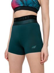 4F Kolarki funkcyjne w kolorze ciemnozielonym rozmiar: XL. Zielone spodnie dresowe 4f, xl, bez wzorów, z materiału, outdoorowe. Za 81.95 zł.