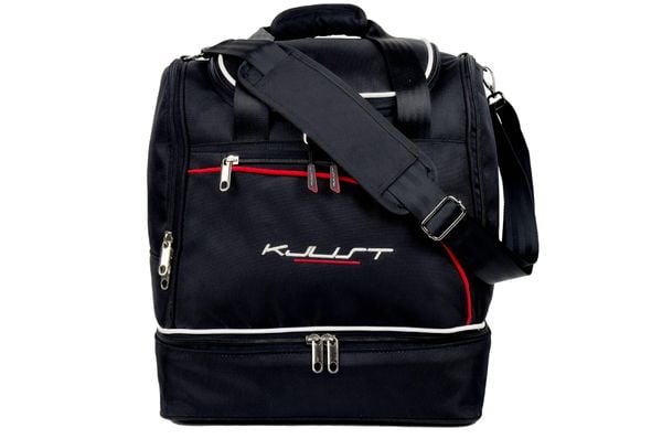Torba sportowa KJUST SP66SA (45L). Czarne torby na ramię KJUST, bez wzorów, z materiału, sportowe, na ramię, bez dodatków. Za 230.00 zł.