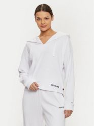 Tommy Hilfiger Bluza UW0UW05584 Biały Relaxed Fit. Białe bluzy TOMMY HILFIGER, s, bez wzorów, z bawełny, bez kaptura. Za 219.99 zł.