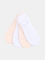 Bawełniane stopki 4 pack - biały. Białe skarpety Sinsay, bez wzorów, z bawełny. Za 9.99 zł.