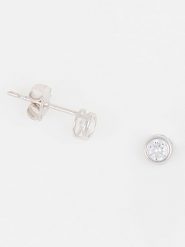 OR ÉCLAT Złote kolczyki-wkrętki "philtre d'amour" z kryształami rozmiar: onesize. Szare kolczyki OR ÉCLAT, z cyrkonią, złote. Za 304.99 zł.