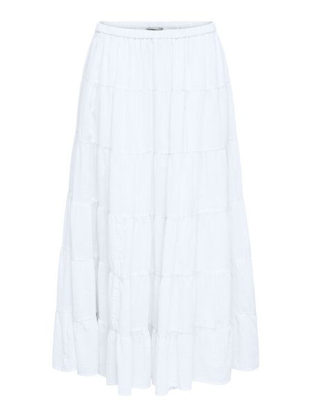 ONLY Spódnica maxi Kelly 15374229 Biały Regular Fit. Białe spódnice Only, m, bez wzorów, z bawełny, maxi. Za 121.99 zł.