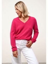 Just Cashmere Kaszmirowy sweter "Nora" w kolorze różowym rozmiar: XL. Różowe swetry Just Cashmere, xl, bez wzorów, z kaszmiru, bez ramiączek. Za 419.95 zł.