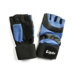 Fitness Gloves – skórzane rękawice treningowe, z wkładką. Niebieskie rękawiczki FIVE GLOVES, bez wzorów, sportowe. Za 132.99 zł.