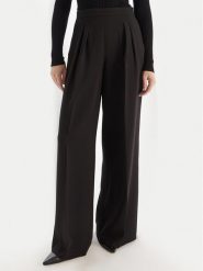 TWINSET Spodnie palazzo 252TT2401 Czarny Wide Leg. Czarne spodnie materiałowe Twinset, bez wzorów, z materiału. Za 1,149.00 zł.