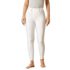 Damskie legginsy jeździeckie z pełną przyczepnością Ariat Tri Factor. Białe legginsy Ariat, xs, bez wzorów, z dzianiny, do jazdy konnej. Za 517.50 zł.