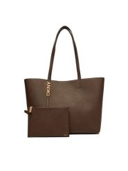 DKNY Torebka R52AKG54 Brązowy. Brązowe torebki klasyczne DKNY, bez wzorów, ze skóry, bez dodatków. Za 1,229.00 zł.