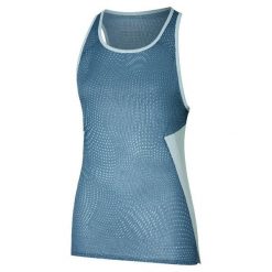 Damski tank top Mizuno. Niebieskie topy Mizuno, bez wzorów, bez kołnierzyka, bez ramiączek. Za 223.50 zł.