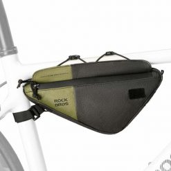 Torba rowerowa trójkątna z paskiem na ramię – 0,7 L. Czarne torby na ramię ROCKBROS, bez wzorów, z materiału, biznesowe, na ramię, bez dodatków. Za 91.00 zł.