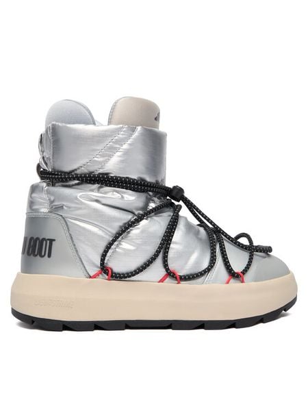 Adidas Śniegowce Moon Boot Ace JQ7849 Srebrny. Szare trapery i śniegowce Adidas, z materiału. Za 679.99 zł.