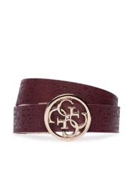 Guess Pasek BW9319 P6135 Bordowy. Czerwone paski Guess, z aplikacjami, ze skóry. Za 234.99 zł.