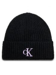 Calvin Klein Jeans Czapka Thick Embroidery Beanie K60K612321 Czarny. Czarne czapki Calvin Klein Jeans, bez wzorów, z jeansu. Za 219.99 zł.