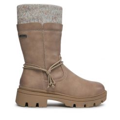 Botki Jana. Brązowe botki JANA, bez wzorów, bez obcasa, na płaskiej podeszwie, bez zapięcia. Za 379.99 zł.