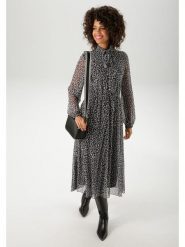Aniston Sukienka w kolorze szaro-czarnym rozmiar: 40. Czarne sukienki Aniston, bez wzorów, bez kołnierzyka, bez ramiączek, maxi. Za 95.99 zł.