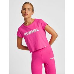 Hummel Koszulka sportowa hml Legacy Woman Cropped T-shirt. Czerwone koszulki sportowe Hummel, bez wzorów, bez ramiączek. Za 55.00 zł.