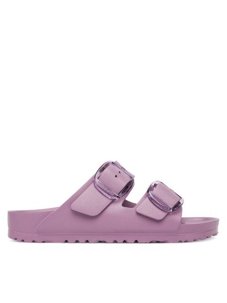 Birkenstock Klapki Arizona Big Buckle Eva 1030412 Różowy. Czerwone klapki Birkenstock, bez wzorów, z tworzywa sztucznego, bez obcasa. Za 239.99 zł.