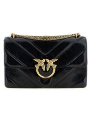 Pinko Skórzana torebka w kolorze czarnym - 21 x 13 x 7 cm rozmiar: onesize. Czarne torby na ramię Pinko, bez wzorów, z materiału, na ramię, pikowane, bez dodatków. Za 1,463.45 zł.