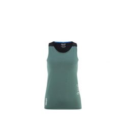 Koszulka tank do biegania damska Millet Intense Pro Light Tank W active fit. Zielone koszulki sportowe Millet, bez wzorów, bez ramiączek, do biegania. Za 199.00 zł.
