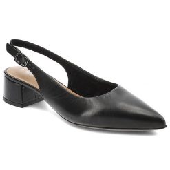 Czarne Sandały Tamaris Eleganckie Obuwie Damskie. Czarne sandały Tamaris, bez wzorów, ze skóry, eleganckie, bez obcasa, na obcasie, bez zapięcia. Za 279.00 zł.
