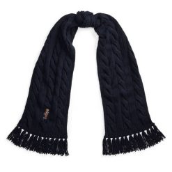 Szalik Polo Ralph Lauren. Niebieskie szaliki Polo Ralph Lauren, bez wzorów. Za 599.99 zł.