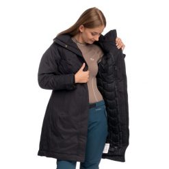 Płaszcz puchowy damski Chelsea. Czarne płaszcze Marmot, s, bez wzorów, z puchu, bez kaptura. Za 1,576.79 zł.