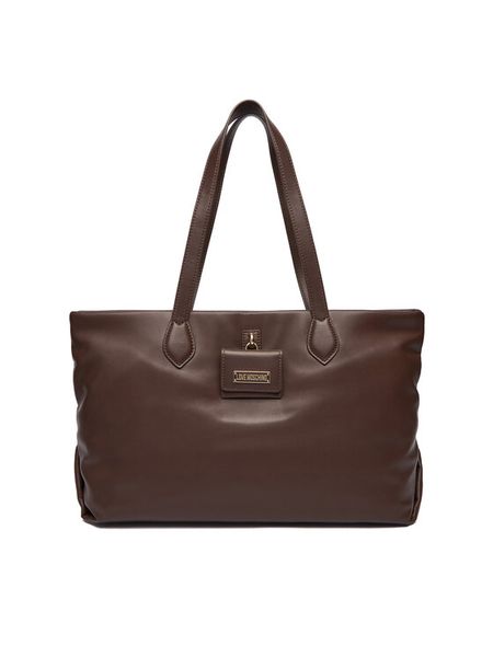 LOVE MOSCHINO Torebka JC4358PP0NKN0313 Brązowy. Brązowe torebki klasyczne Love Moschino, bez wzorów, ze skóry, bez dodatków. Za 759.99 zł.