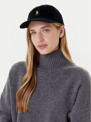 Polo Ralph Lauren Czapka z daszkiem 211A90413002 Czarny. Czarne czapki Polo Ralph Lauren, bez wzorów, z bawełny. Za 399.99 zł.