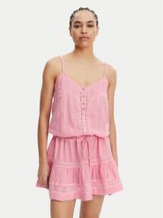 Melissa Odabash Sukienka letnia Kelly Różowy Regular Fit. Czerwone sukienki Melissa Odabash, na lato, xs, bez wzorów, z bawełny, bez kołnierzyka, bez ramiączek. Za 689.99 zł.