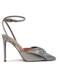 Steve Madden Szpilki Vincentia-R Heeled s SM11003650 Srebrny. Szare szpilki Steve Madden, bez wzorów, z materiału, bez obcasa, na szpilce, bez zapięcia. Za 459.99 zł.