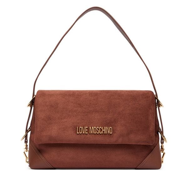 Torebka LOVE MOSCHINO. Brązowe torebki klasyczne Love Moschino, bez wzorów, bez dodatków. Za 919.99 zł.