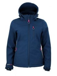 Peak Mountain Kurtka softshellowa "Aclaudio" w kolorze granatowym rozmiar: S. Niebieskie kurtki sportowe Peak Mountain, s, bez wzorów, bez kaptura, outdoorowe. Za 217.99 zł.