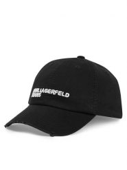 Karl Lagerfeld Jeans Czapka z daszkiem B2W33072 Czarny. Czarne czapki Karl Lagerfeld Jeans, bez wzorów, z bawełny. Za 239.99 zł.