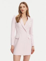 Elisabetta Franchi Sukienka koktajlowa AB-734-51E2-V600 Różowy Regular Fit. Czerwone sukienki Elisabetta Franchi, bez wzorów, z syntetyku, wizytowe, bez kołnierzyka, bez ramiączek. Za 1,479.00 zł.