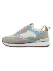 GAP Sneakersy "Wonder Spirit S" w kolorze szarobrązowo-beżowo-błękitnym rozmiar: 39. Brązowe trampki GAP, bez wzorów, z materiału, bez zapięcia. Za 157.35 zł.