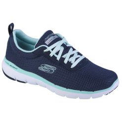 Buty sportowe Sneakersy damskie, Skechers Flex Appeal 3.0. Czarne obuwie sportowe Skechers, z materiału, bez zapięcia, trekkingowe. Za 372.00 zł.